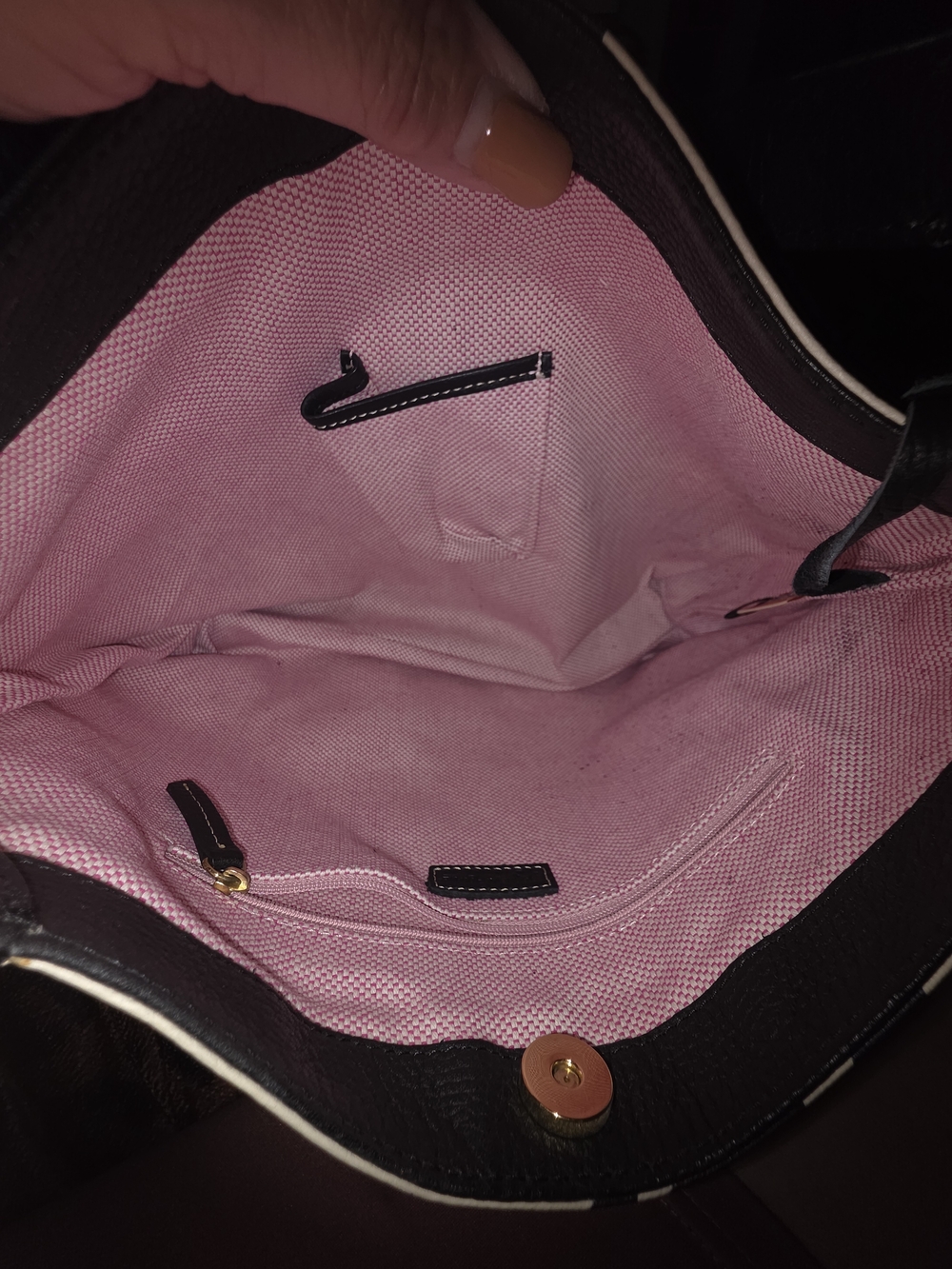 Dooney & Bourke Black & White Zebra Hobo Bag - Picture 3 of 7